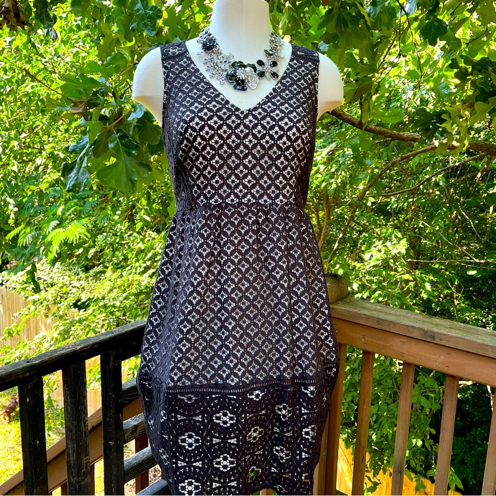 LOFT NWT Black Lace Dress